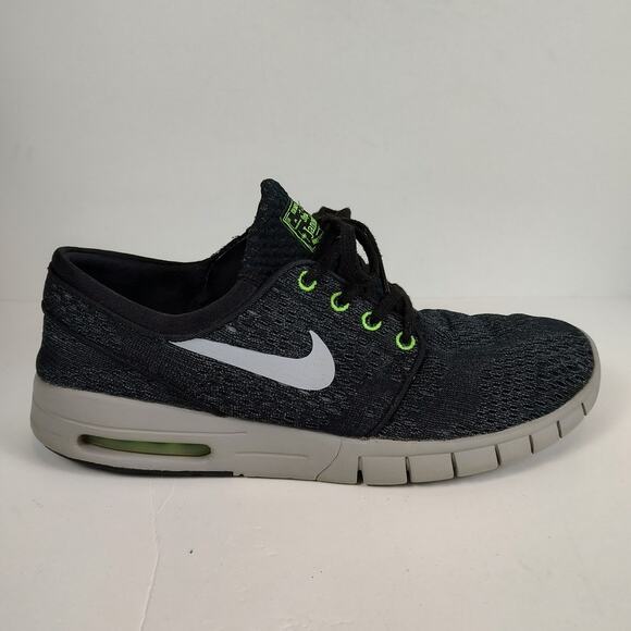 Nike SB Stefan Janoski Max grey active streetwear skater sneakers mens 11.5 - Picture 1 of 10
